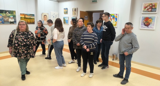 Wiosenna wizyta uczestników WTZ w Lipsku w bibliotece